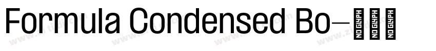 Formula Condensed Bo字体转换